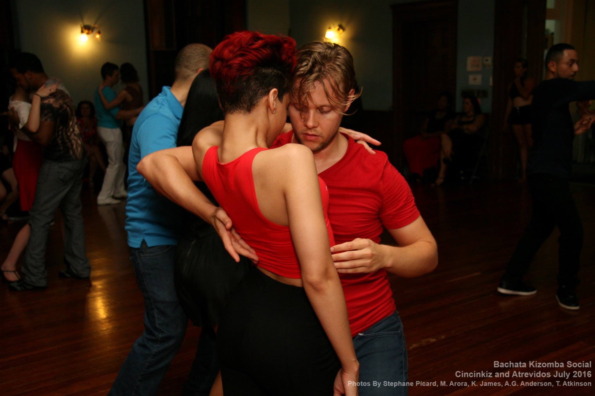 Sensual bachata dance couple